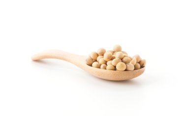 soya fasulyesi beyaz zemin üzerine