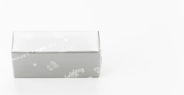 Gift box on white background — Stock Photo, Image