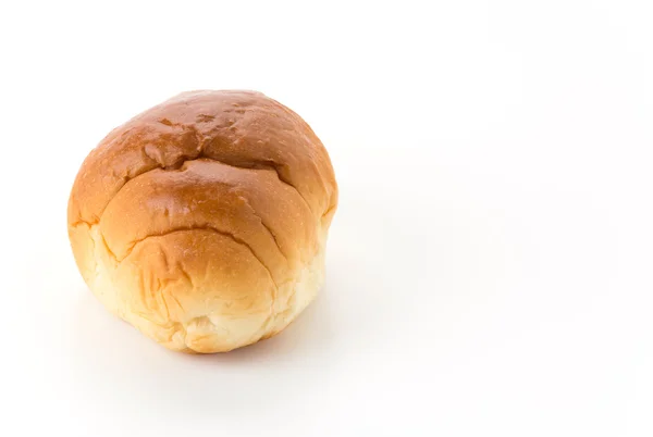Ekmek rulosu beyaz arkaplanda — Stok fotoğraf