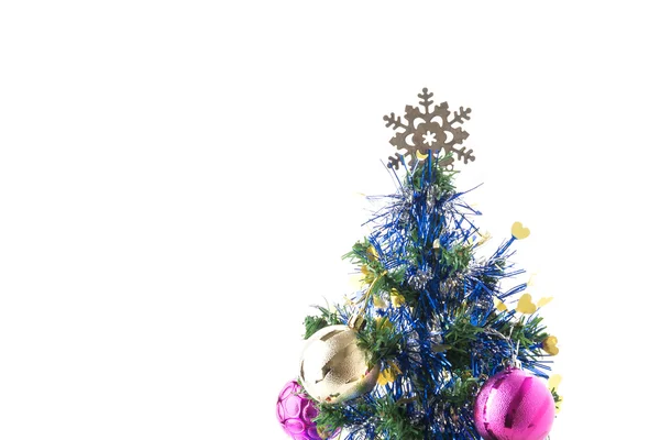 Árbol de Navidad sobre fondo blanco — Foto de Stock