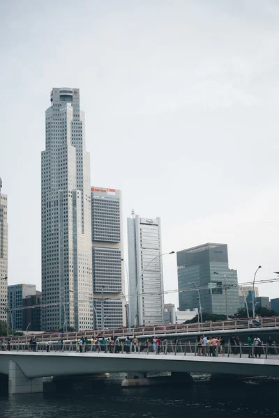 Singapore, Singapore - juli 17 2015: Weergave van het centrum van Singapore — Stockfoto