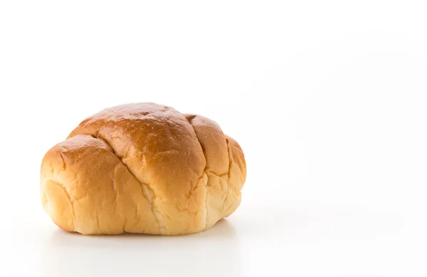 Bread roll on white background — Stock Photo, Image