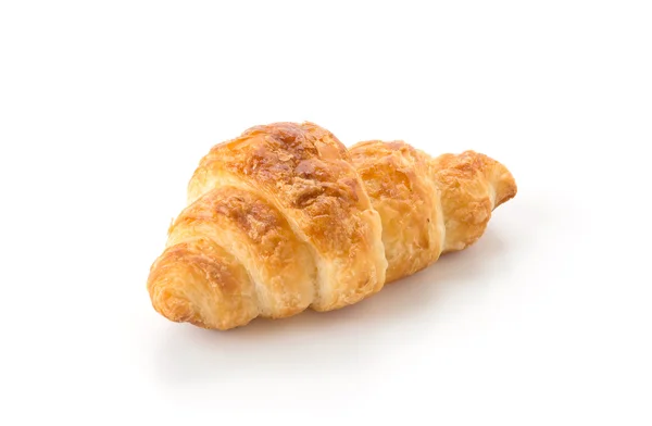 Smör croissant på vit bakgrund — Stockfoto