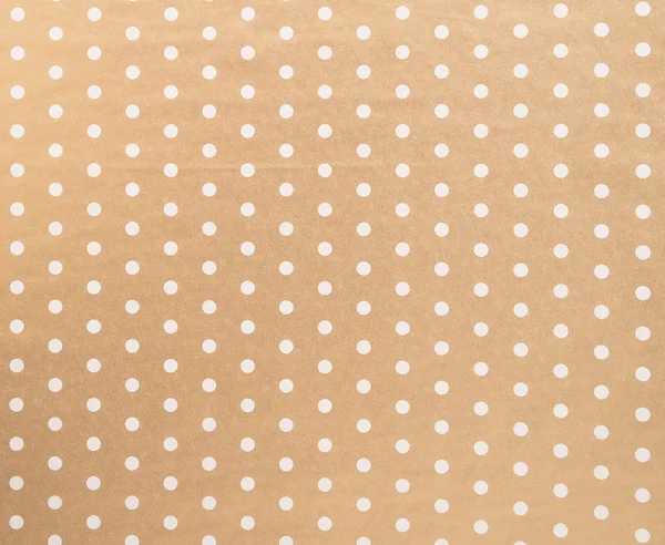 황금 배경에 흰색 polkadot — 스톡 사진