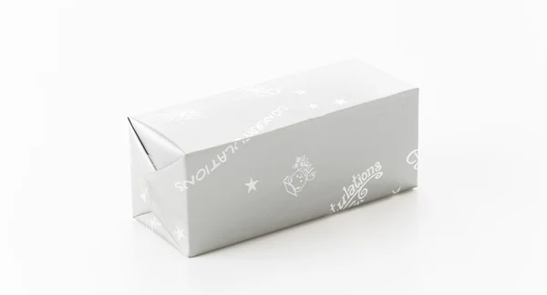 Gift box on white background — Stock Photo, Image