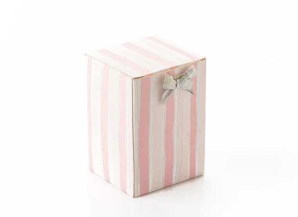 Gift box on white background — Stock Photo, Image