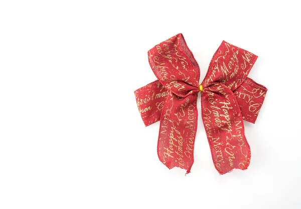 Christmas bow on white background — Stock Photo, Image