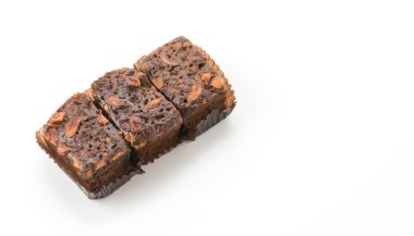 Beyaz arka planda yumuşak pasta