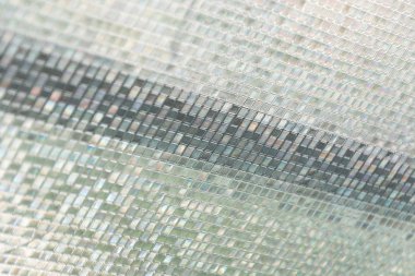 Kesintisiz mavi cam doku arka planı, pencere, mutfak fayans veya 