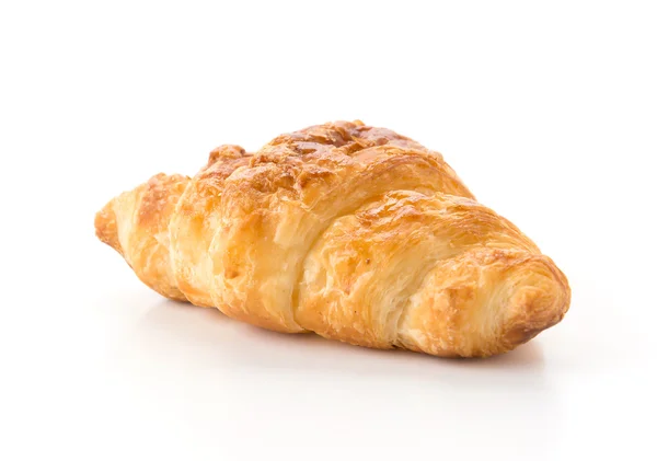 Smör croissant på vit bakgrund — Stockfoto