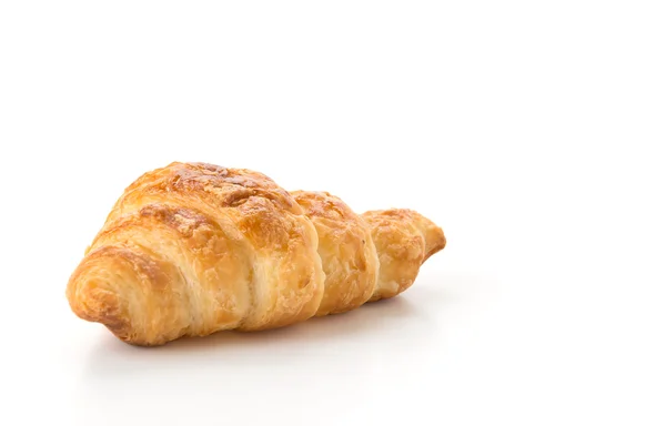 Smör croissant på vit bakgrund — Stockfoto