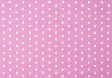 pembe bir arka plan ile beyaz polkadot