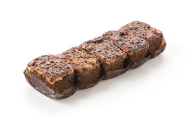 Beyaz arka planda yumuşak pasta