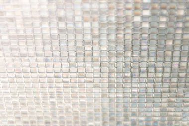 Kesintisiz mavi cam doku arka planı, pencere, mutfak fayans veya 