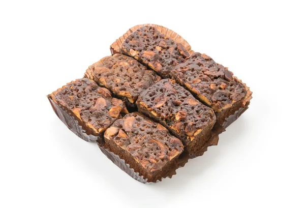 Beyaz arka planda yumuşak pasta