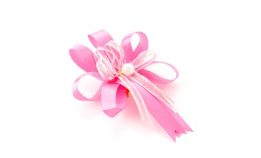 Beyaz arka planda noel yayları