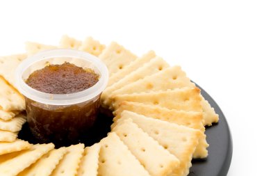 ananas reçeli ile bisküvi