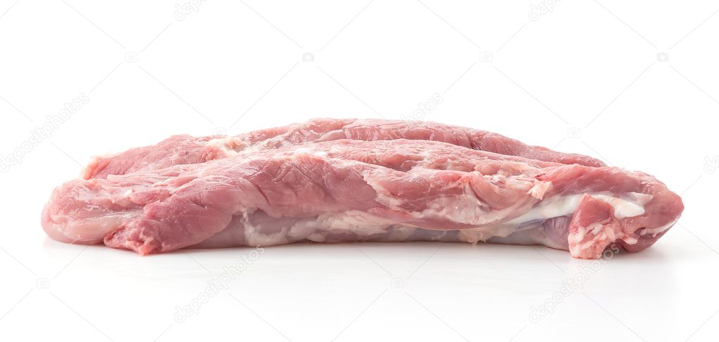 pork fillet  on white background