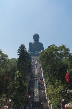 Hong Kong -2015 Eki 17: Po Lin Monas Tian Tan Dev Buda