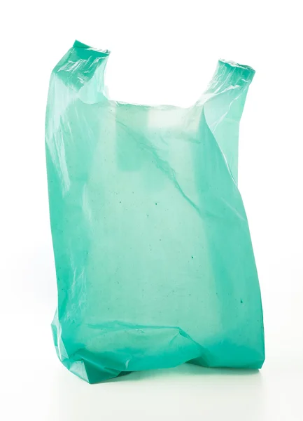 Πλαστική σακούλα σε λευκό φόντο — Φωτογραφία Αρχείου