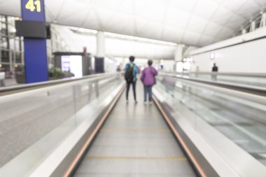 arka plan için bulanık yürüyen merdiven