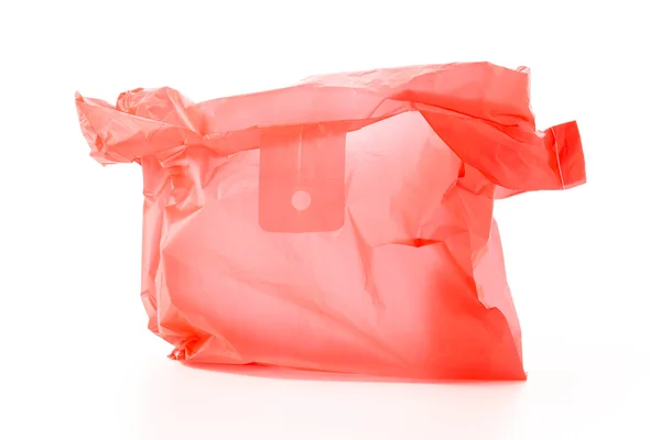 Plastic bag on white background — Stock Photo, Image