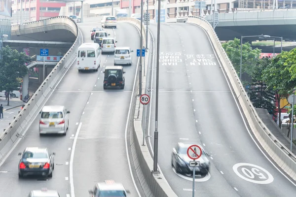 HONG KONG 2015 Ott 13: Central District: Traffico e vita cittadina — Foto Stock