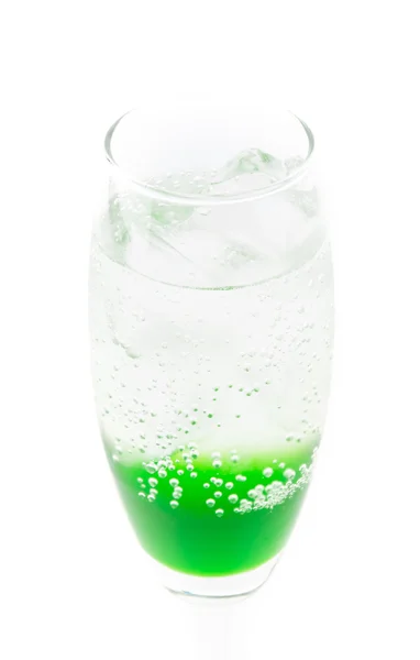 Green soda on white background — Stock Photo, Image