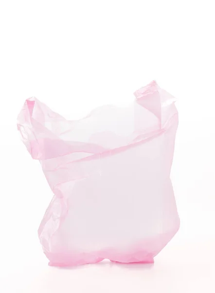 Plastic bag on white background — Stock Photo, Image