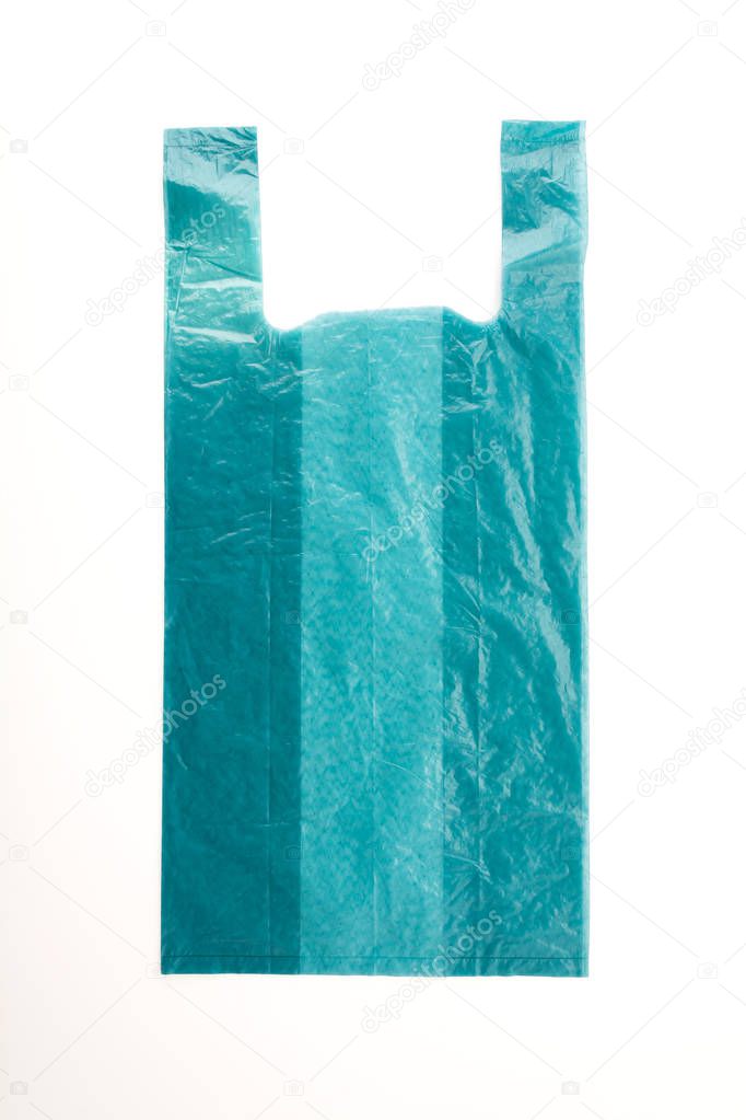 plastic bag on white background