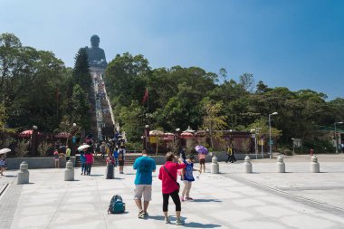 Hong Kong -2015 Eki 17: Po Lin Monas Tian Tan Dev Buda