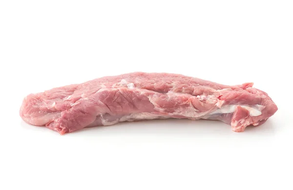 Beyaz arkaplanda domuz filetosu — Stok fotoğraf