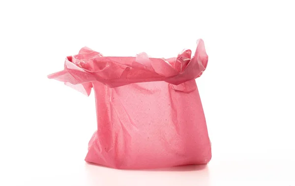 Plastic bag on white background — Stock Photo, Image