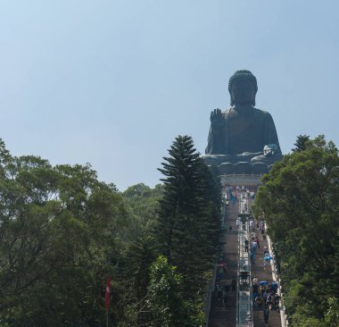 büyük tian tan Buda po lin Manastırı hong Kong.