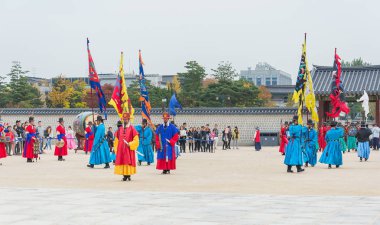Seoul, Güney Kore - 26 Ekim 2015: asker Mart changi