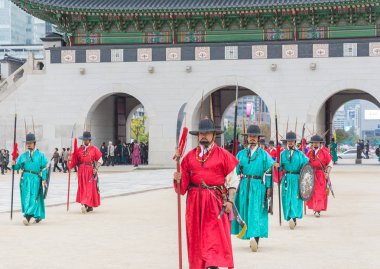 Seoul, Güney Kore - 26 Ekim 2015: asker Mart changi