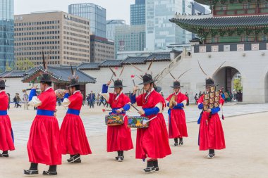 Seoul, Güney Kore - 26 Ekim 2015: asker Mart changi