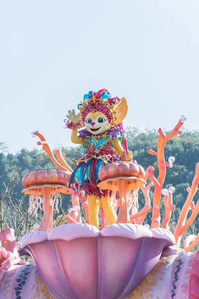 Zuid-Korea - 31 oktober: Dansers in kleurrijke kostuums deelnemen — Stockfoto