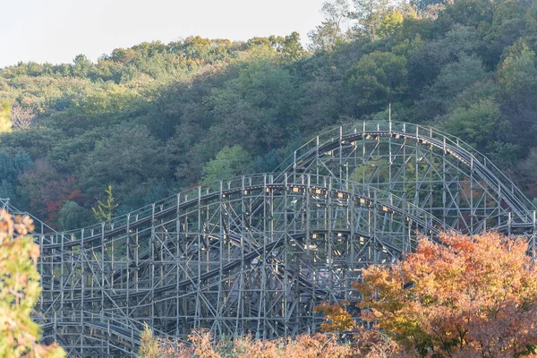 stock image EVERLAND, YONGIN, SOUTH KOREA - 31 Oct 2015 :The wooden structur