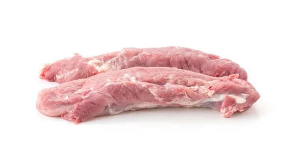 Filete de cerdo sobre fondo blanco — Foto de Stock