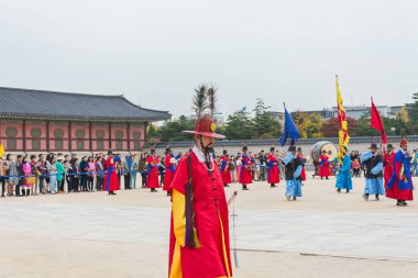 Seoul, Güney Kore - 26 Ekim 2015: asker Mart changi