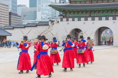 Seoul, Güney Kore - 26 Ekim 2015: asker Mart changi