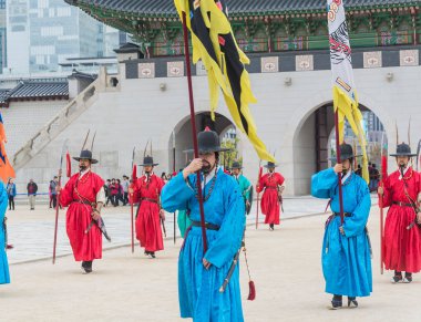 Seoul, Güney Kore - 26 Ekim 2015: asker Mart changi