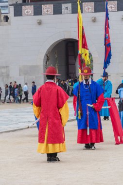 Seoul, Güney Kore - 26 Ekim 2015: asker Mart changi