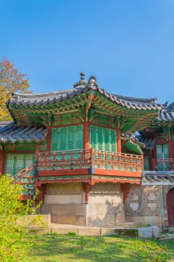 Seul 'deki Changdeokgung Sarayı' nda Güzel ve Eski Mimarlık 