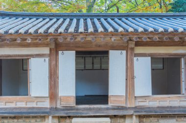 Seul 'deki Changdeokgung Sarayı' nda Güzel ve Eski Mimarlık 