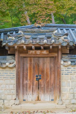 Seul 'deki Changdeokgung Sarayı' nda Güzel ve Eski Mimarlık 