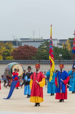 Seoul, Güney Kore - 26 Ekim 2015: asker Mart changi