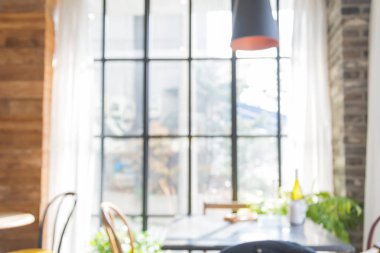 kahve dükkanında bulanık soyut