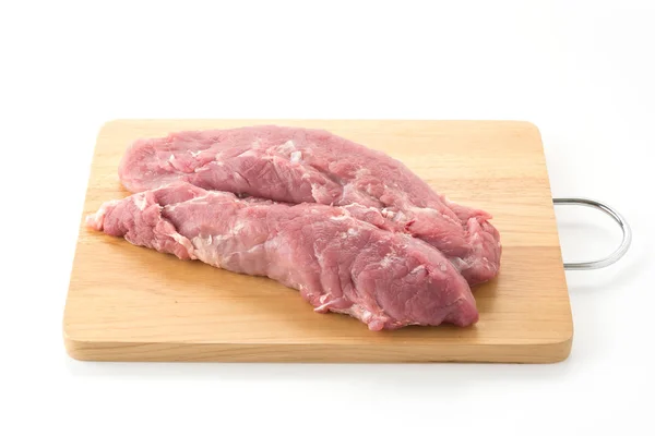 흰 배경에 있는 돼지고기 충전재 — 스톡 사진